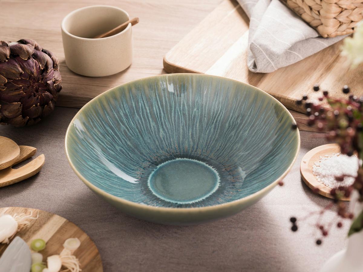 Schüsselset Sea Breeze 2--teilig, Grün - Grün, Design, Keramik - Creatable