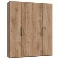 Drehtürenschrank B: 200 cm Level, Eiche Dekor - Eichefarben, MODERN, Holzwerkstoff (200/236/58cm) - MID.YOU