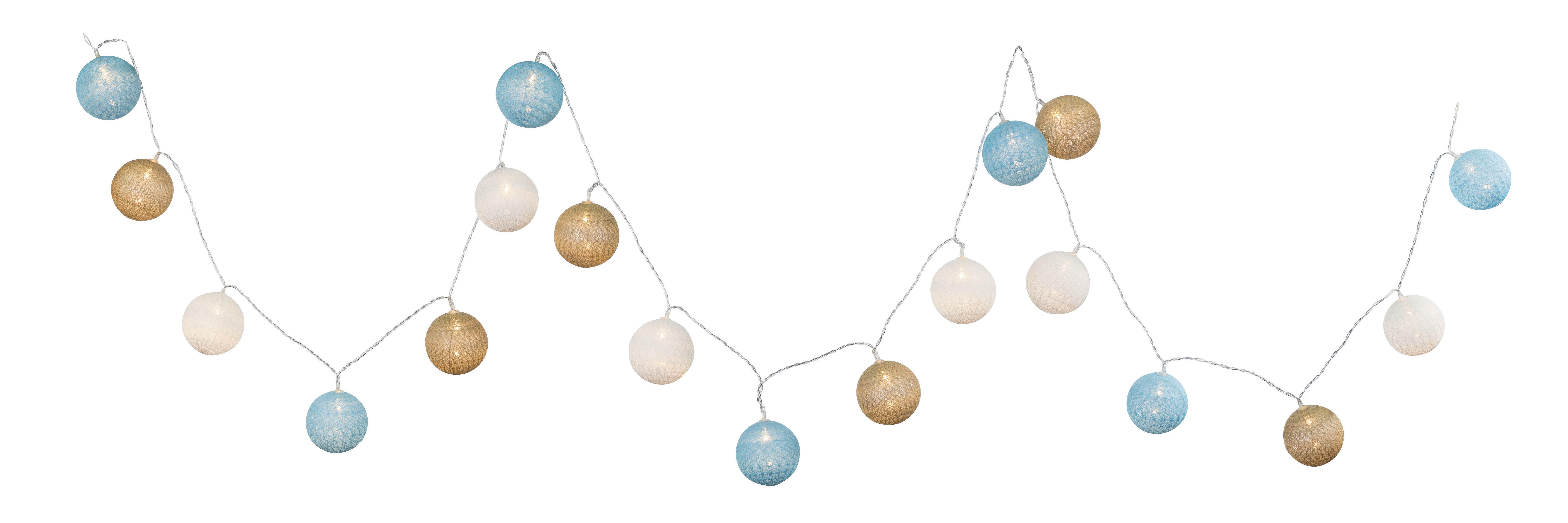 Světelný Řetěz Schnurli Max. 0,06 Watt, 3,2m - vícebarevná, Romantický / Rustikální, plast (6/320cm) - Modern Living
