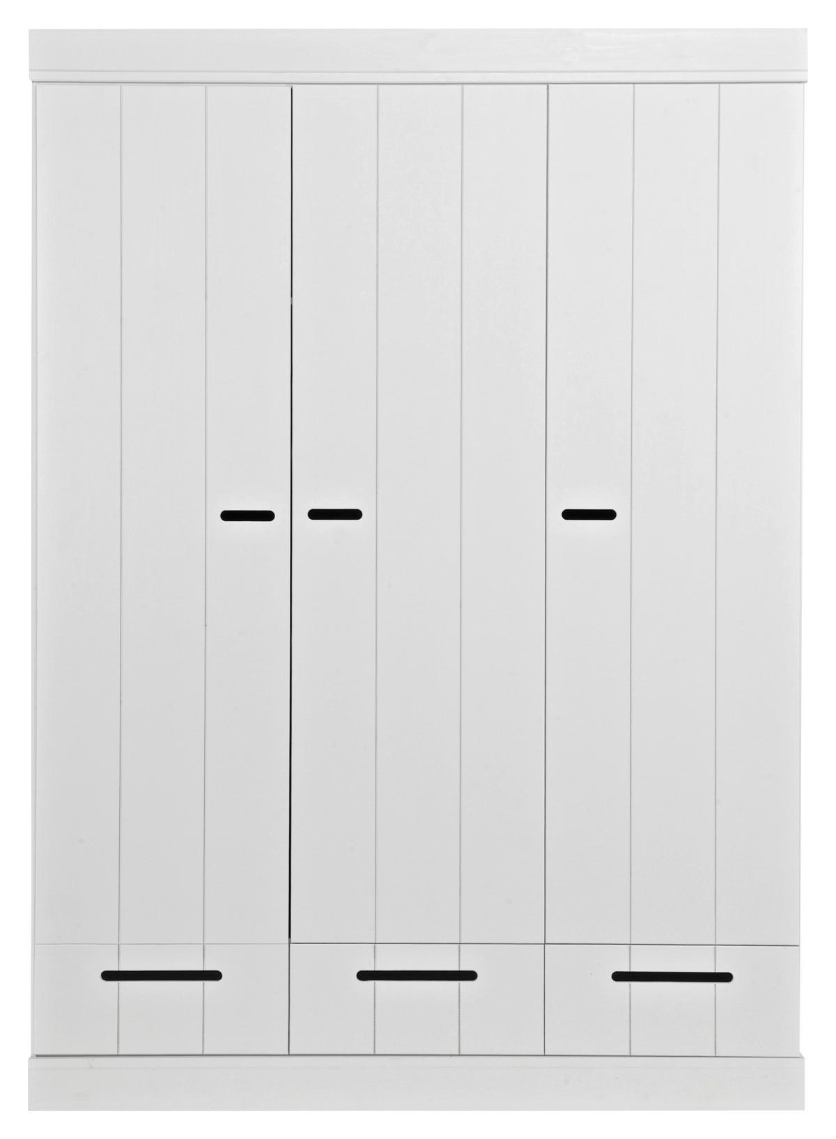 Drehtürenschrank Connect, Weiß B: 140 Cm - Weiß, Design, Holz/Holzwerkstoff (140/195/53cm) - Livetastic