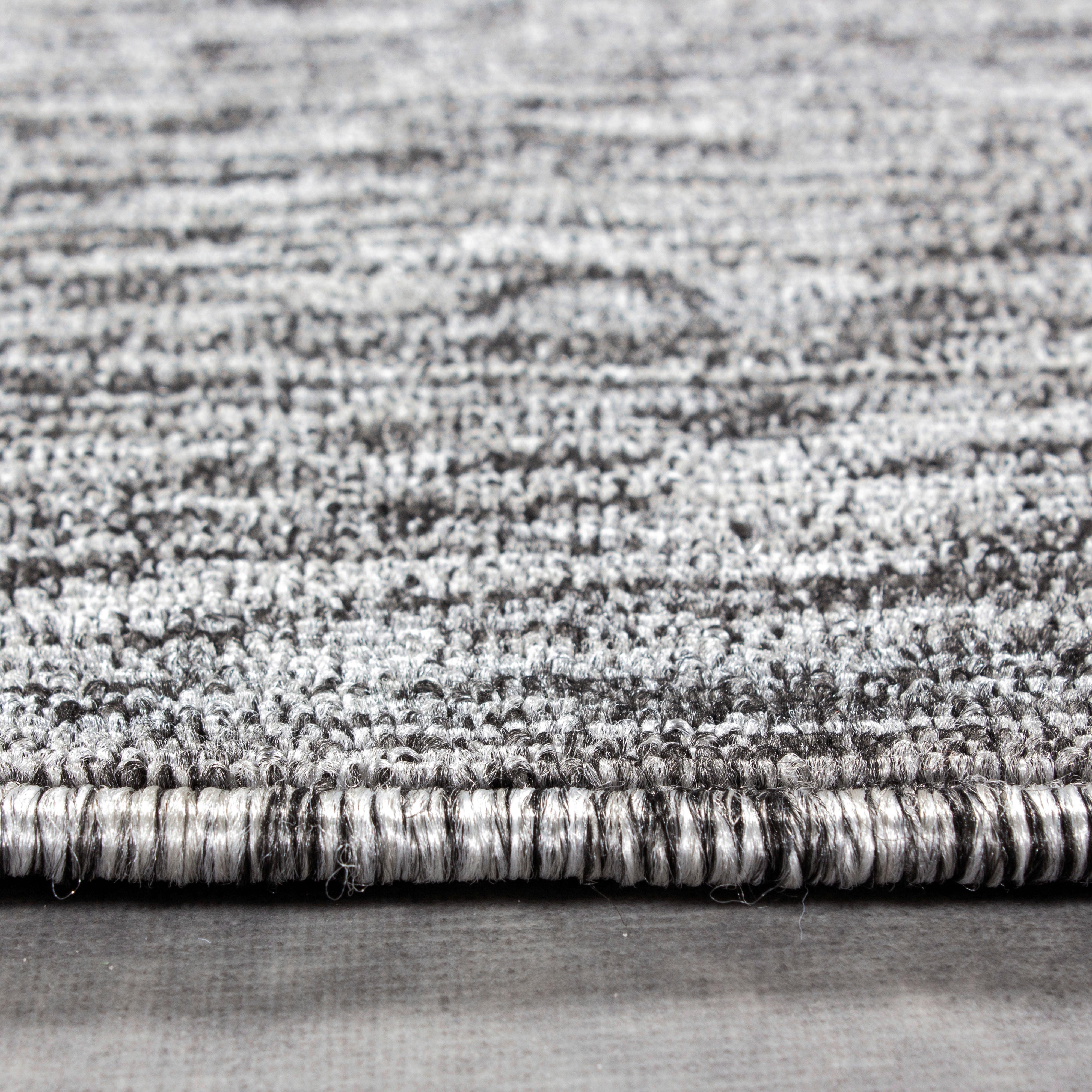 Teppich Läufer Grau Nizza 80x250 cm - Grau, KONVENTIONELL, Textil (80/250cm)