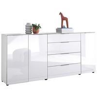 ŠIROKÁ KOMODA SIENA -EXKLUSIV- - čierna/biela, Modern, kov/kompozitné drevo (226/99/40cm) - Mömax