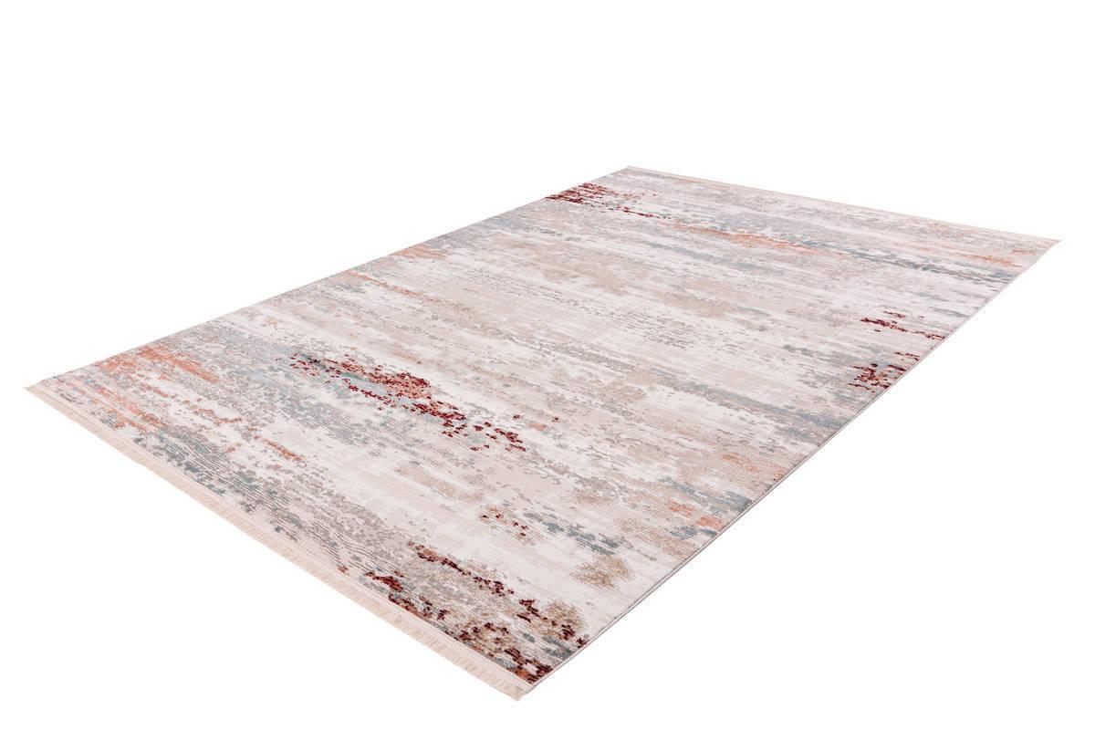 Wwebteppich Grau/Rosa Akropolis 80x150 cm - Rosa/Grau, Design, Textil (80/150cm) - Kayoom