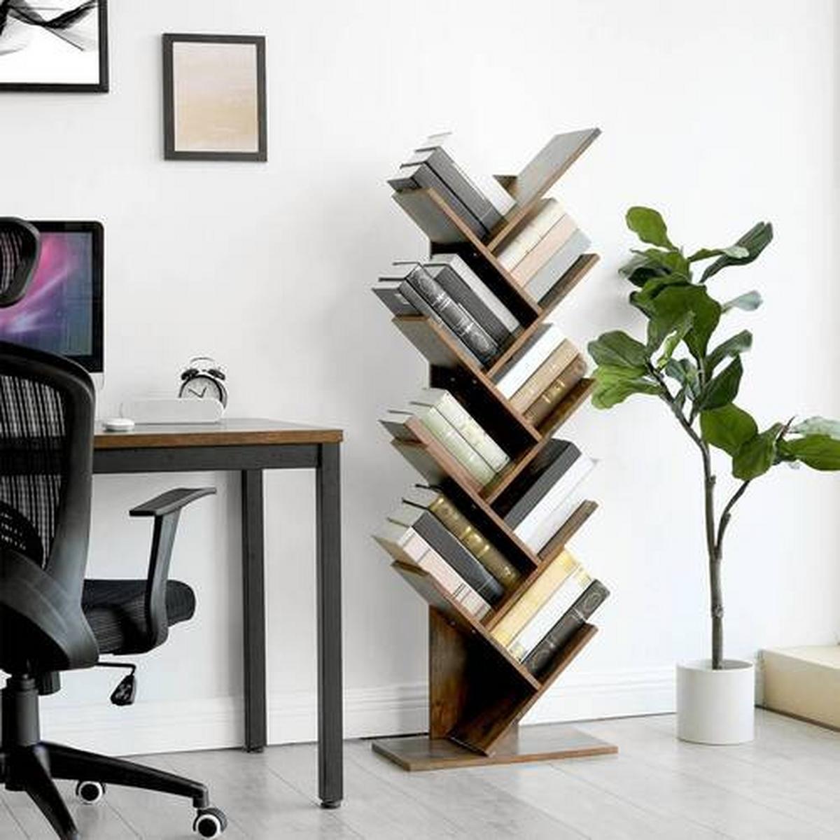 Bücherwand Iron H: 141,5 Cm  Braun - Braun, Basics, Holzwerkstoff (50/141,5/25cm) - Boxxx
