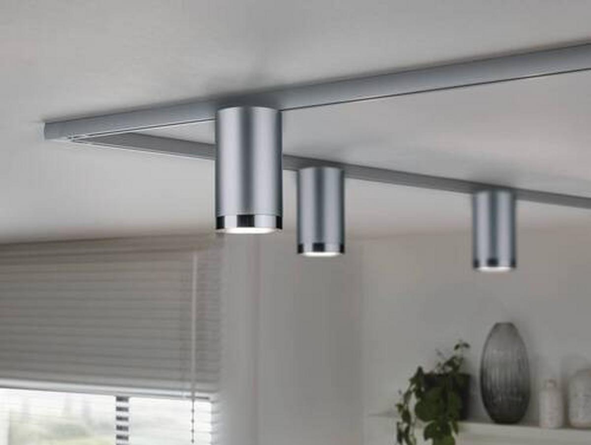 Schienensystem Urail Strahler 96962 In Chromfarben, Rund - Chromfarben, Basics, Kunststoff/Metall (6,5/12,8cm) - Paulmann