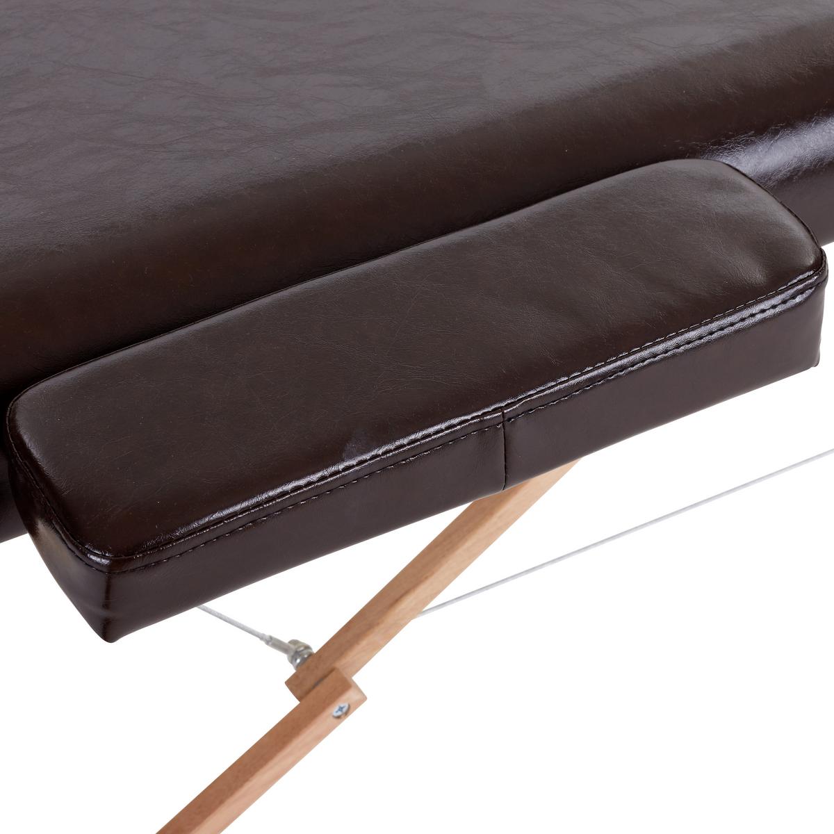 Massageliege Wooden Braun Buche mit Gesichtspolster - Braun, MODERN, Holz/Holzwerkstoff (185/70/62-85cm) - Ondega