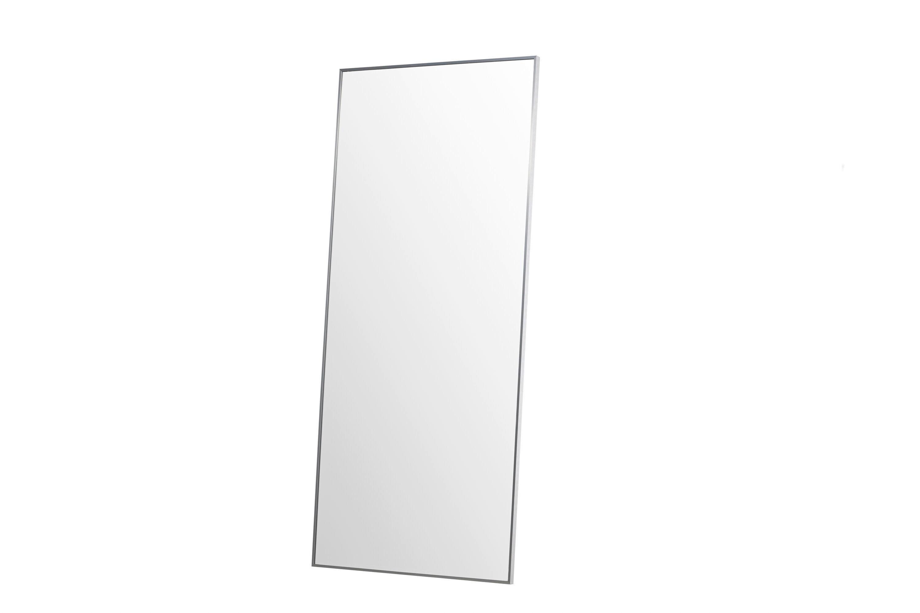 Spiegel Orlando Silberrahmen B: 85cm - Silberfarben, MODERN, Glas/Metall (85/190/3cm) - Livetastic