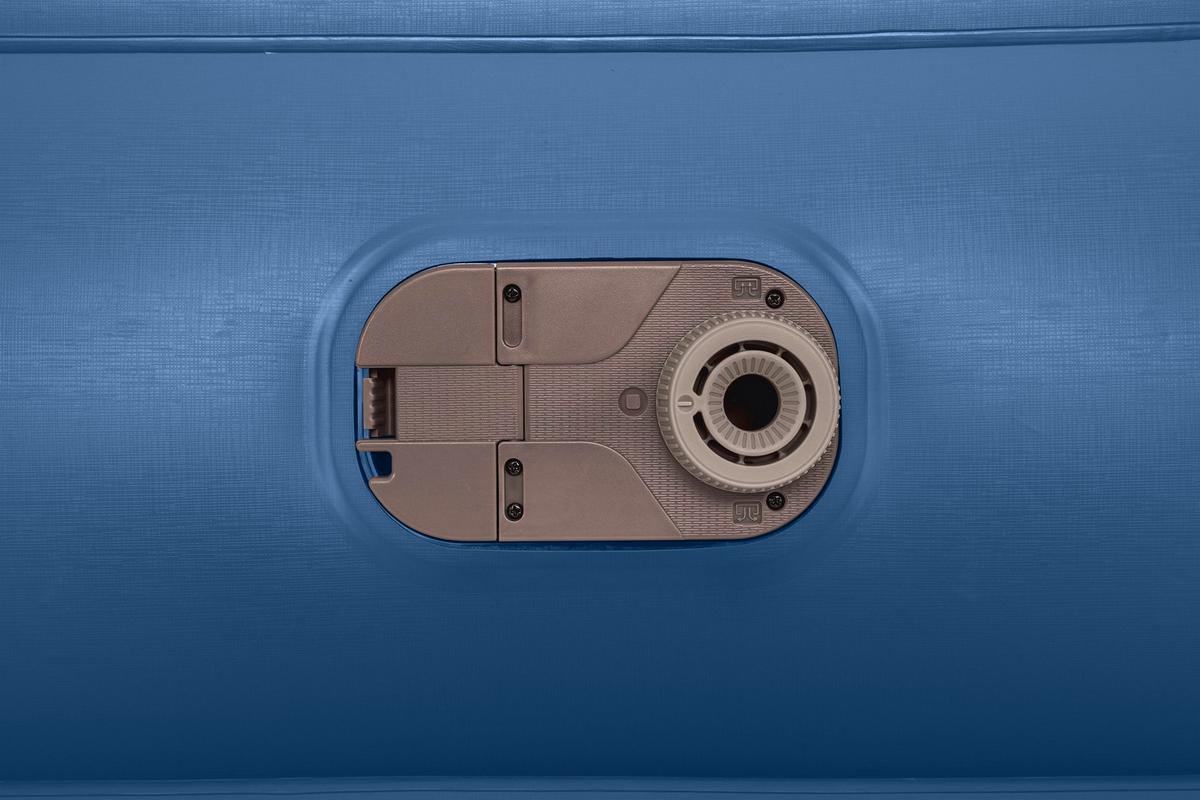 Luftbett Stefan 203x152x61 cm Bis 300kg, inkl. Pumpe - Dunkelblau/Grau, KONVENTIONELL, Kunststoff/Metall (203/152/61cm) - Bestway