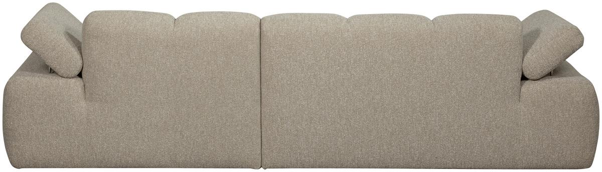 Ecksofa Mojo Beige S: 284x160 Cm - Beige/Schwarz, Design, Textil (284/160cm) - Livetastic