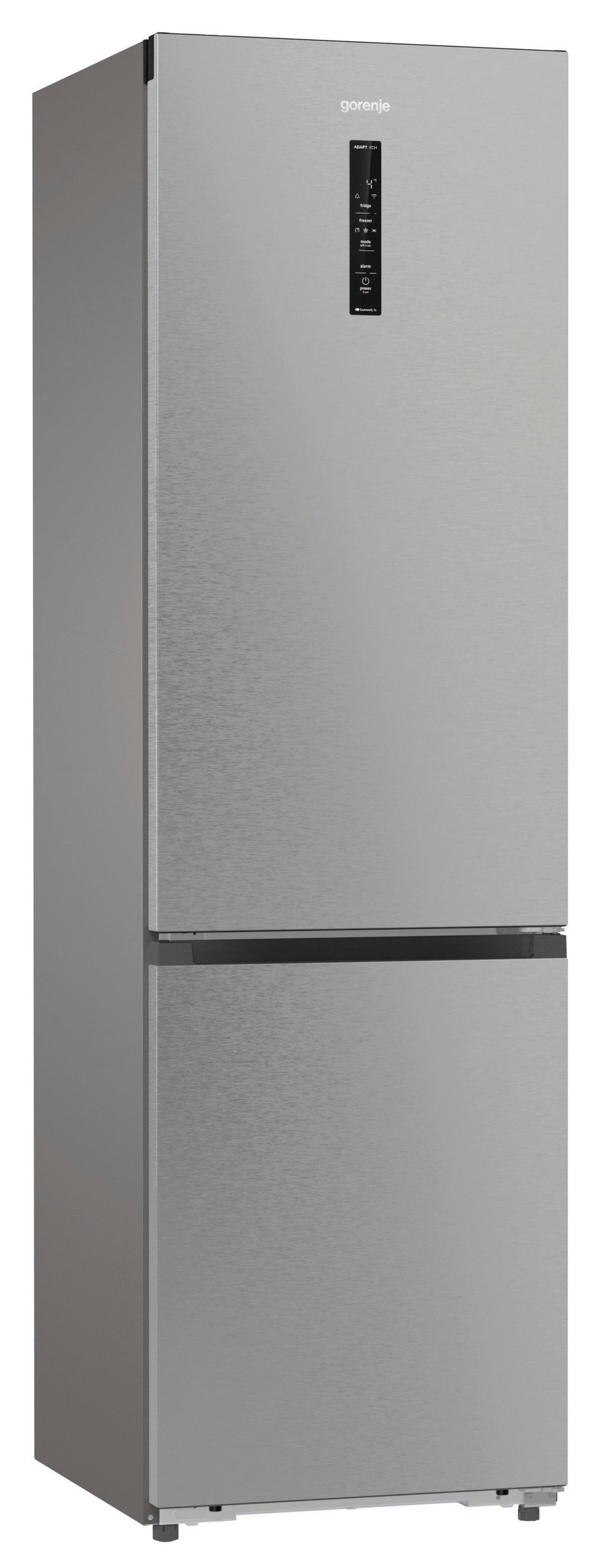 Kühl-gefrier-kombination Nrb620c61x4wfe, Eekl: C - Edelstahlfarben, Basics, Glas/Kunststoff (59,5/203/65,8cm) - Gorenje
