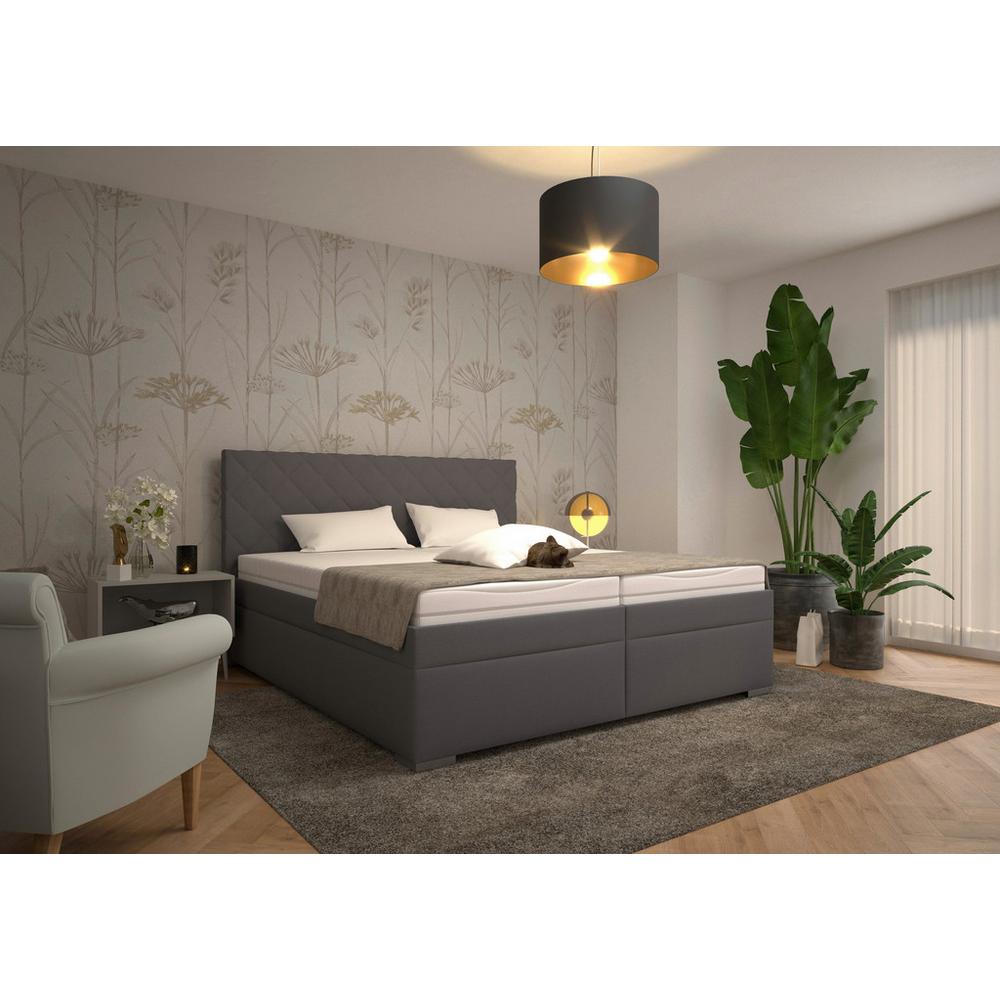 Fotografia produktu: Čalúnená posteľ KLARA 160/200cm,tmavosivá