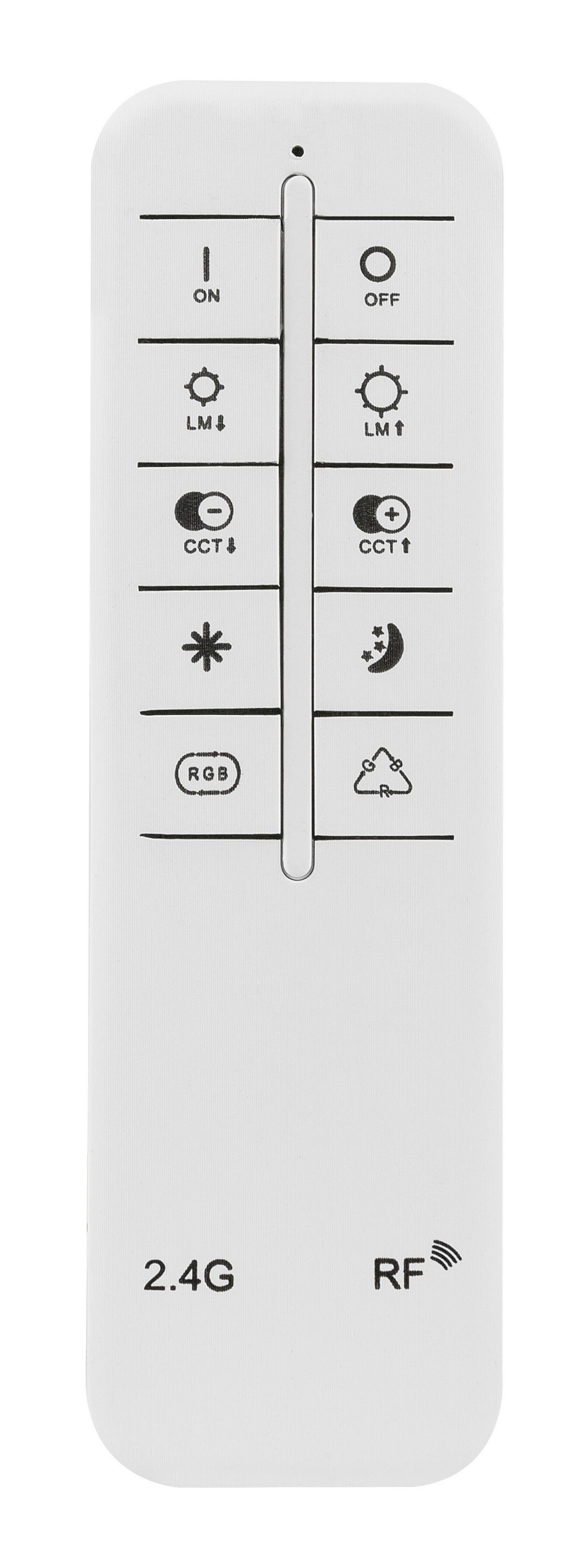 LED-Deckenleuchte Ayleen L: 36,5 cm mit Farbwechsler - Chromfarben/Weiß, Basics, Kunststoff/Metall (36,5/36,5/9cm) - Globo