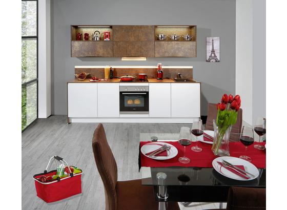 Konyhablokk Ibarra - bronz szín/fehér, modern, faanyagok (273,2cm) - VERTICO Konyhablokk Ibarra - bronz szín/fehér, modern, faanyagok (273,2cm) - VERTICO