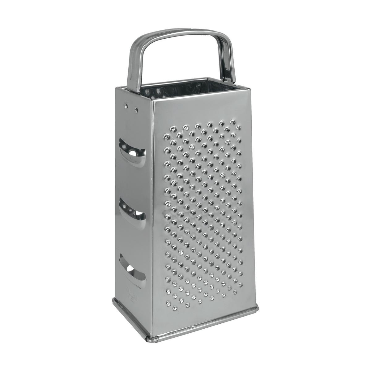 Vierkantreibe Aus Edeltstahl Manolis LxB: ca. 10,6x8,1 cm - Edelstahlfarben, Basics, Metall (10,6/8,1/23,5cm) - Metaltex