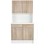Anrichte Depot 90 cm Weiss/eiche Dekor - Weiß/Sonoma Eiche, KONVENTIONELL, Holzwerkstoff (90/185/60cm) Anrichte Depot 90 cm Weiss/eiche Dekor - Weiß/Sonoma Eiche, KONVENTIONELL, Holzwerkstoff (90/185/60cm)