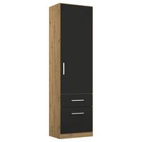 Drehtürenschrank 47 cm Berlin Eiche Dekor/Grau - Eiche Artisan/Grau, MODERN, Holzwerkstoff (47/197/54cm) - Rauch Möbel