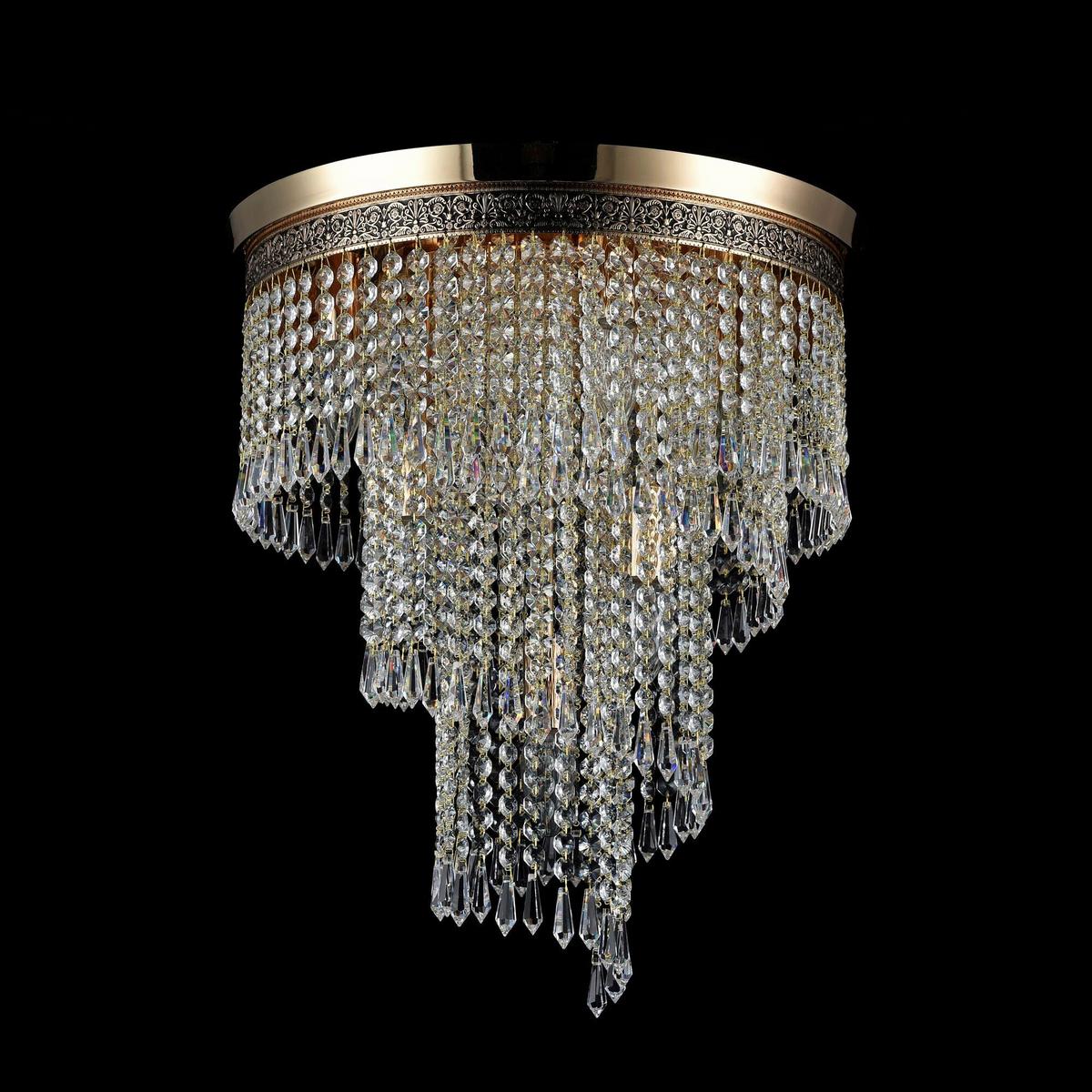 Kronleuchter Cascade - Goldfarben, Trend, Metall (42/47.5cm) - MAYTONI