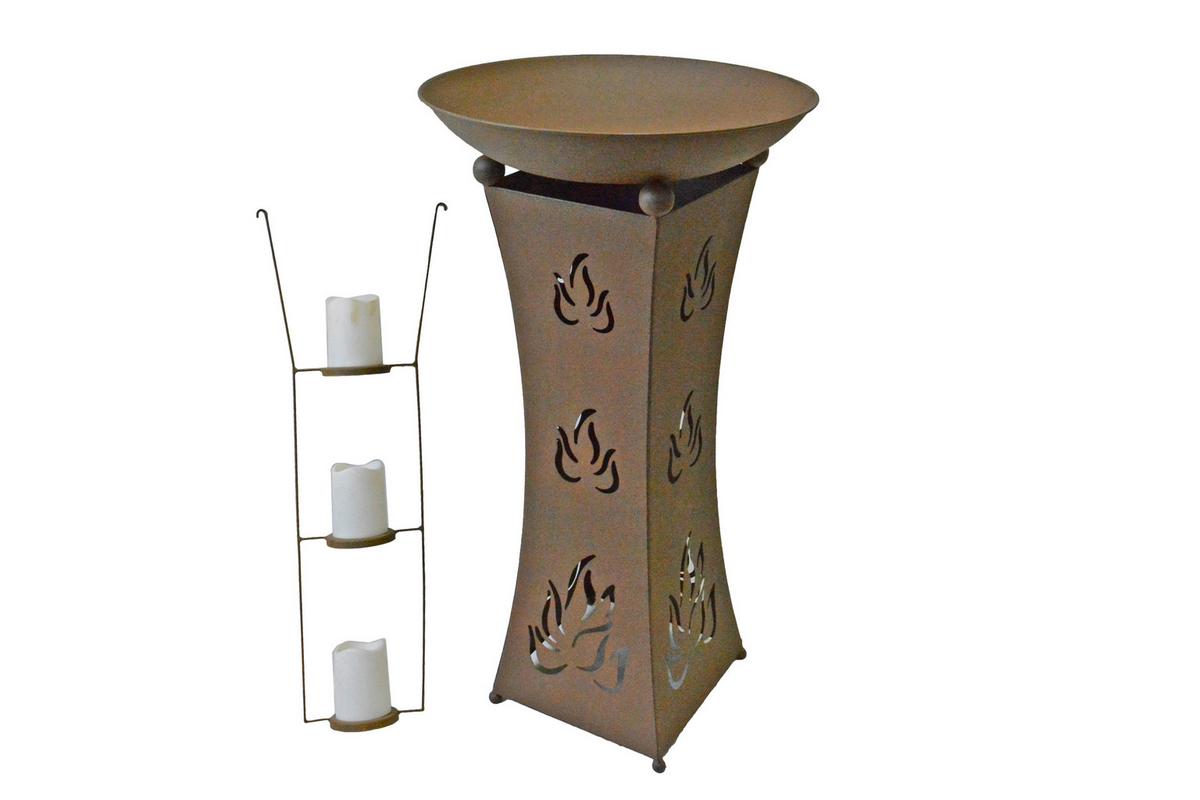 DEKOSCHALE Rostfarben B: 47,5 cm - Rostfarben, Basics, Metall (47,5/93/47,5cm)