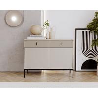 Komoda, kašmírová, š: 104,2 cm - kašmírová, Design, kompozitné drevo (104,2/82,6/39cm) - P & B