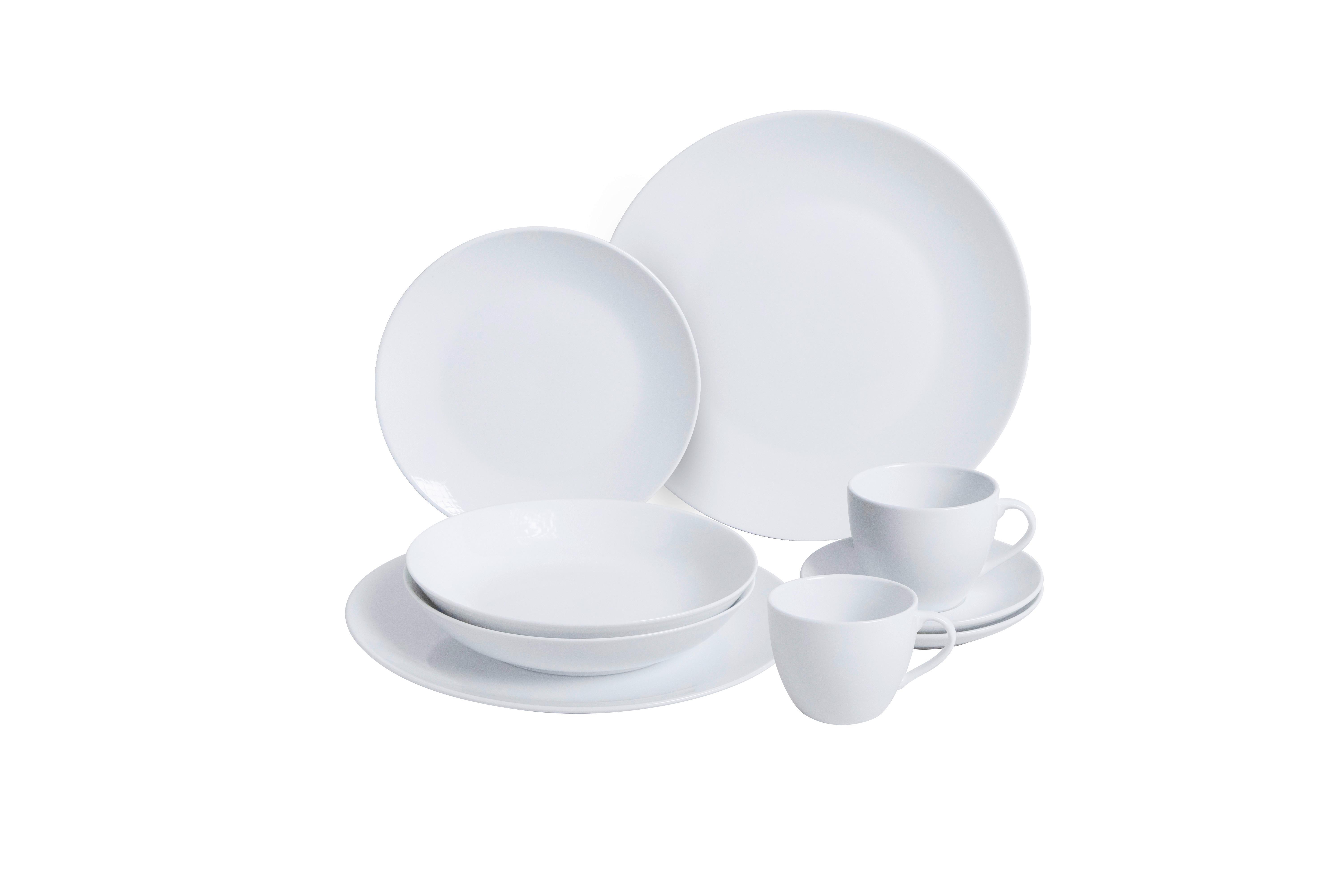 KOMBISERVICE Weiß, 30--Teilig. - Weiß, Basics, Keramik - Van Well