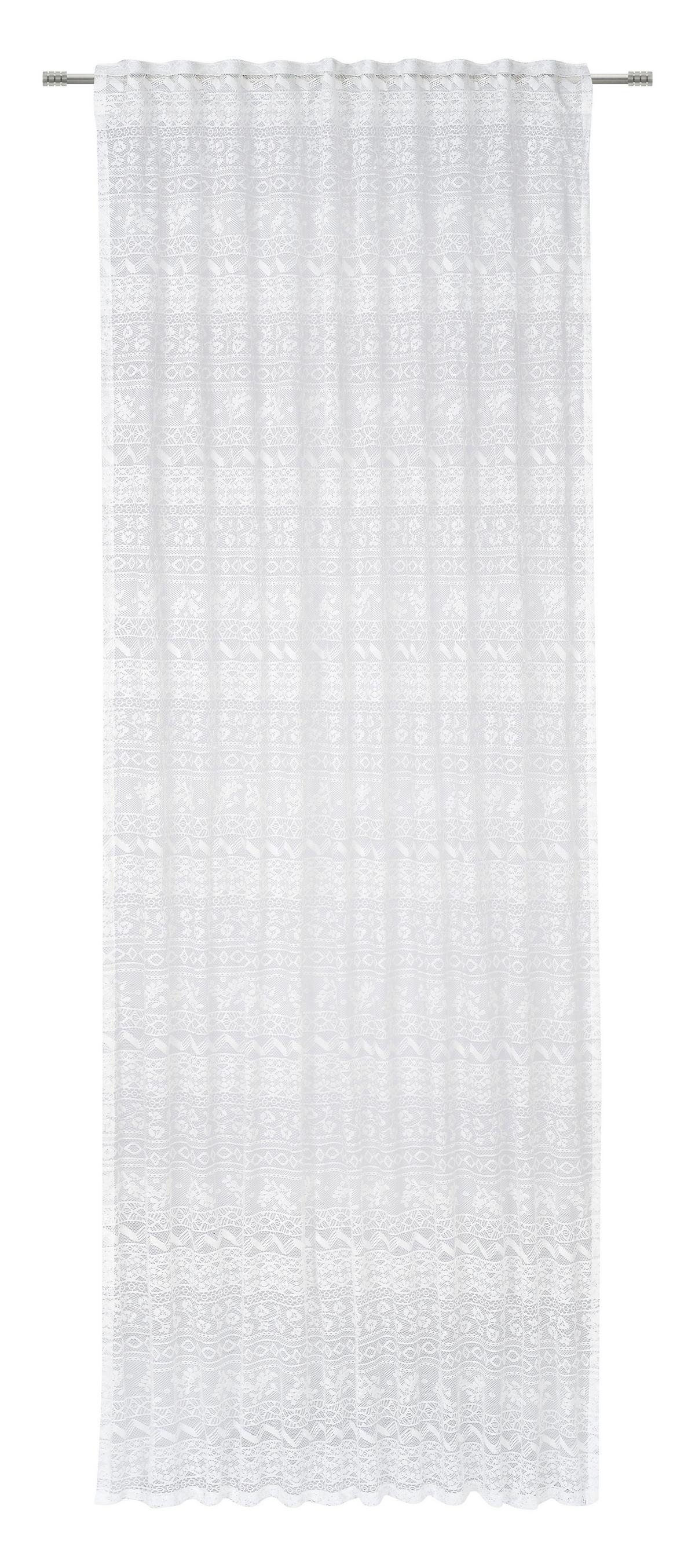 Készfüggöny Mailand Kb. 135/245cm - fehér, Romantik / Landhaus, textil (135/245cm) - James Wood