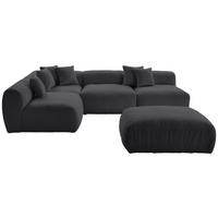 Ecksofa Bloom - Dunkelgrau, Trend, Textil (235/315cm) - Livetastic