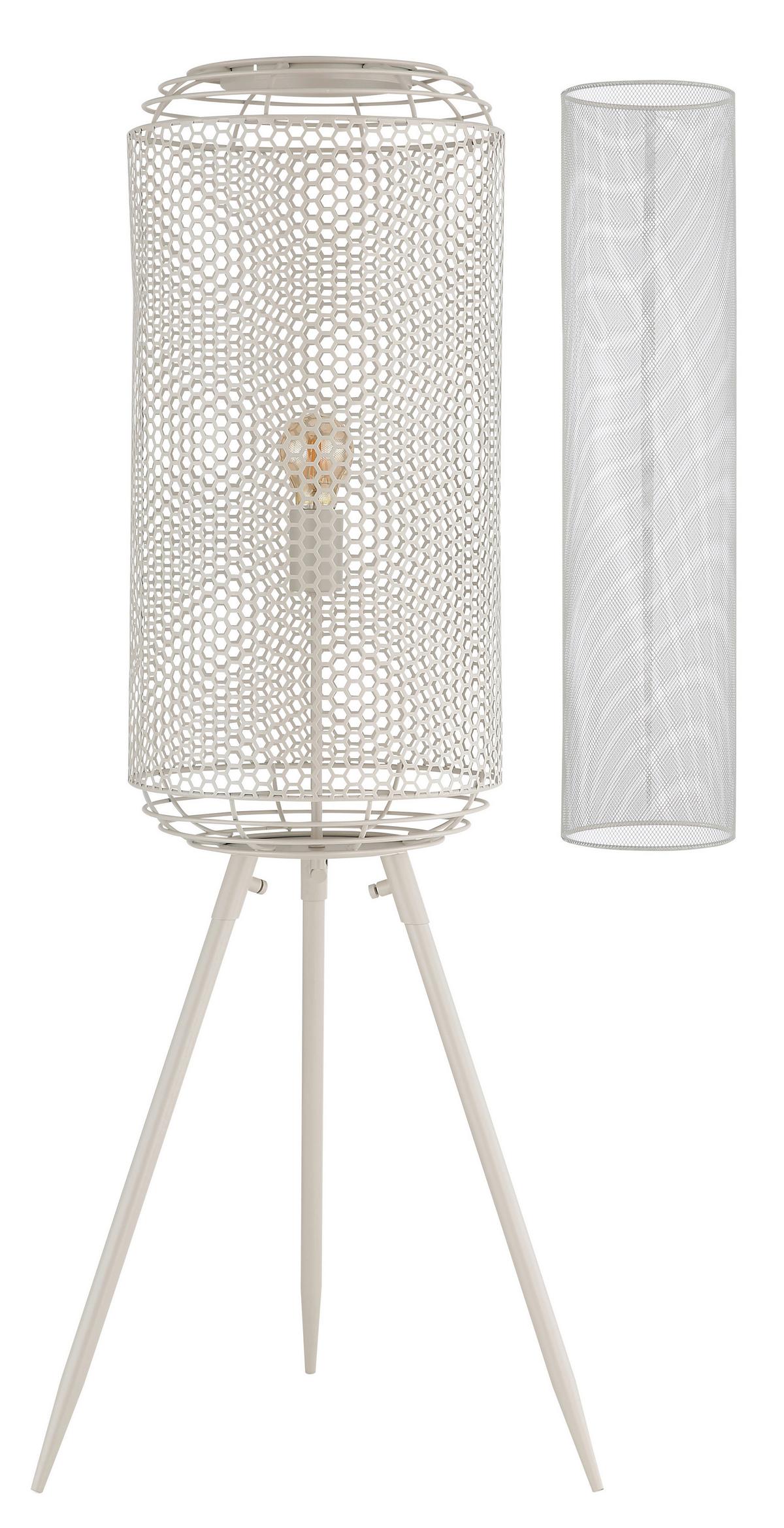 Stehleuchte Exkl. 1xe27, 40w - Creme, Design, Metall (30/110cm) - Globo