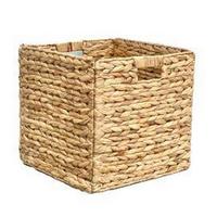 Košík do regálu ANNA -EXT- -TOP- - prírodná farba, Lifestyle, kov/prírodné materiály (33/32/33cm) - Zandiara