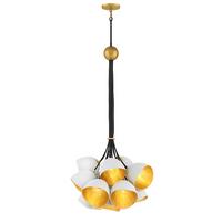 Hängeleuchte Nula H: 109 cm Qn-Nula-15p - Goldfarben/Weiß, LIFESTYLE, Metall (65.1/109.1cm) - Elstead Lighting