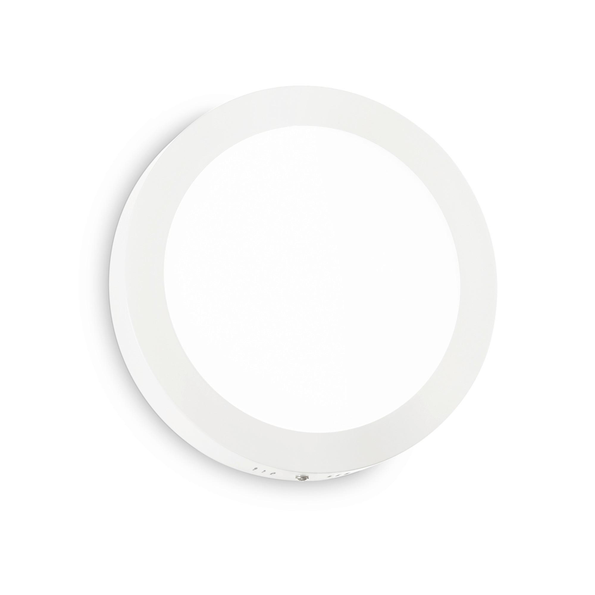 Deckenleuchte Universal Weiß D: 40 cm - Weiß, KONVENTIONELL, Metall (40/4cm) - Ideal Lux