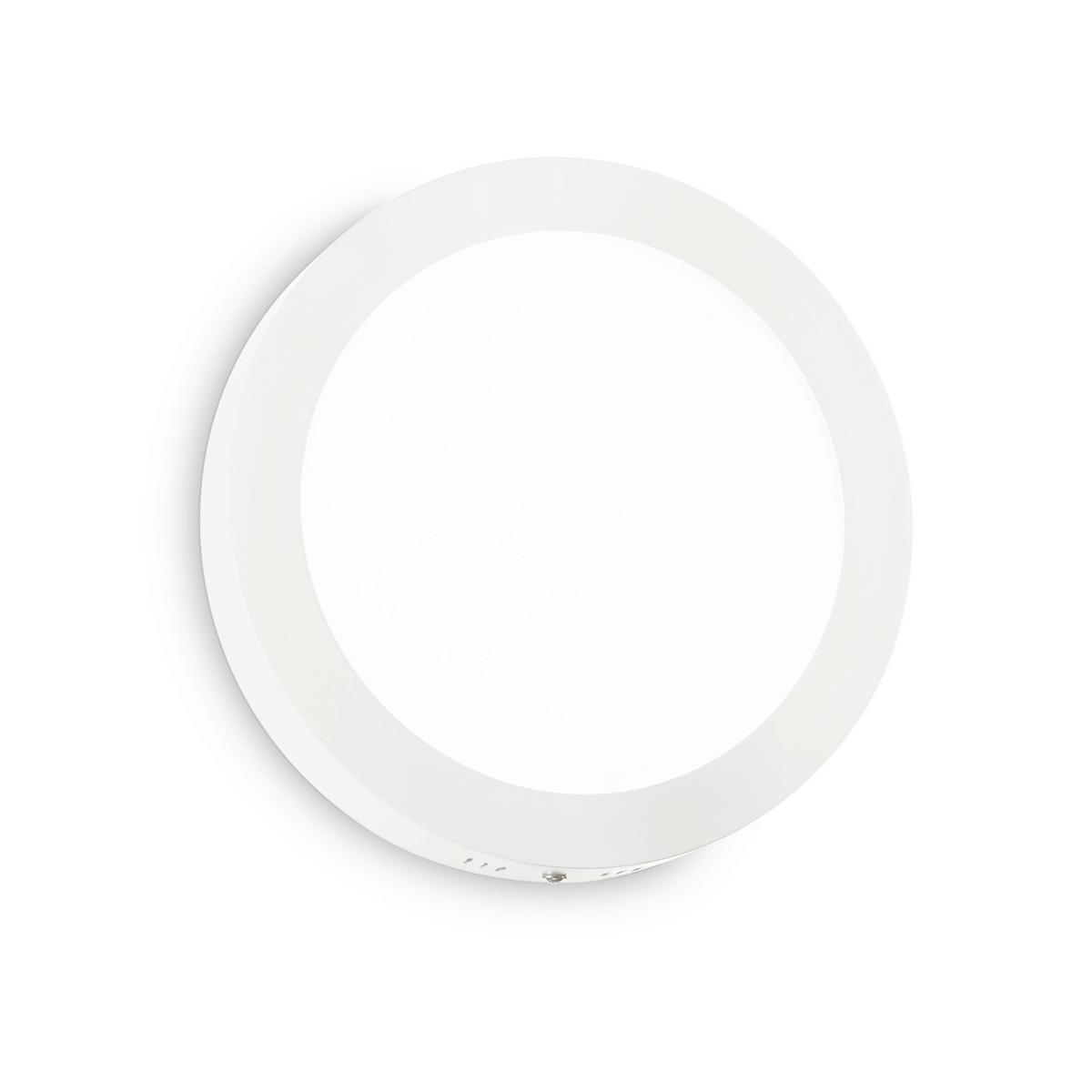 Deckenleuchte Universal Weiß D: 40 cm - Weiß, KONVENTIONELL, Metall (40/4cm) - Ideal Lux