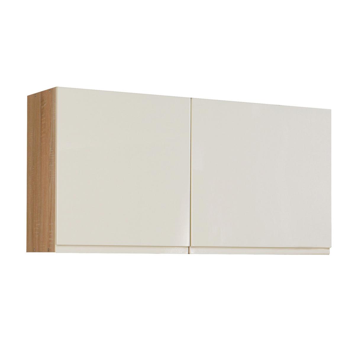 Küchenzeile Cardiff Ohne Geräte 280 Cm Creme - Creme/Sonoma Eiche, Basics, Holzwerkstoff (280cm) - Held