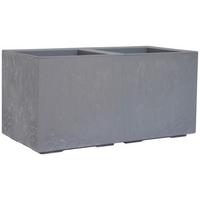 Blumenkasten Betonoptik Grau, B: 80 cm - Grau, Basics, Kunststoff (80/40/40cm) - Siena Garden