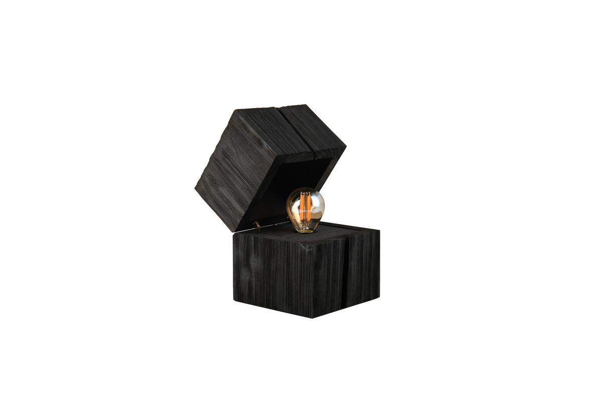 Tischleuchte 514110102 Treasure - Schwarz, Trend, Holz (12/12/16cm) - Trio Leuchten
