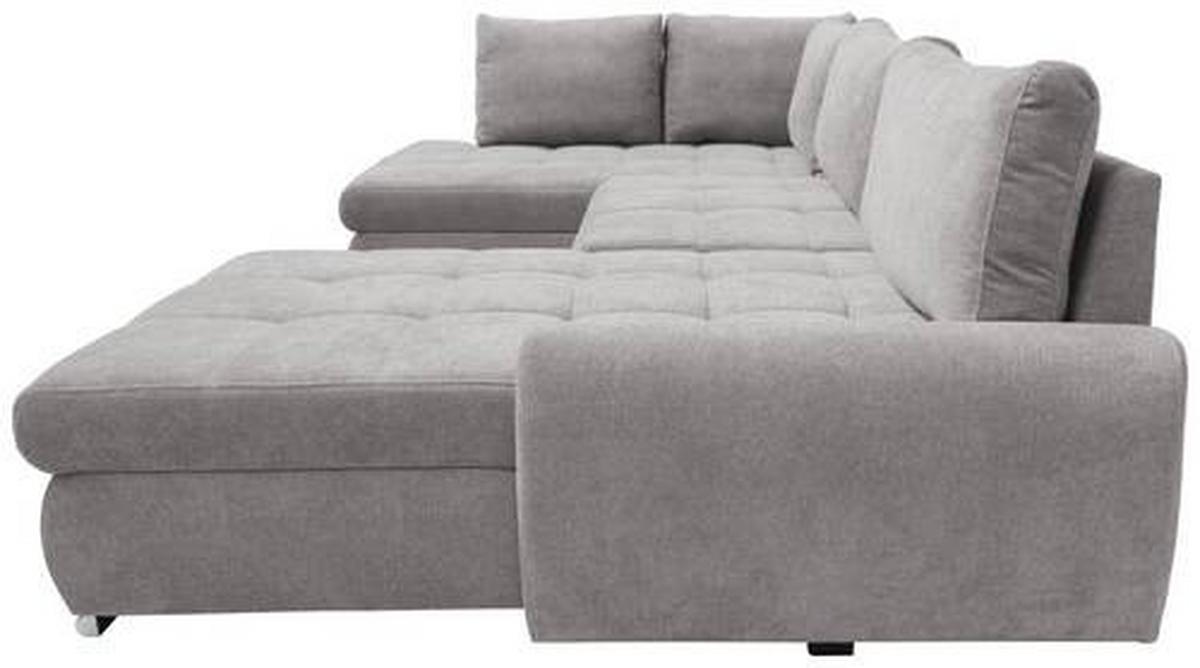 Ecksofa Canion - Chromfarben/Fango, Design, Textil (173/322/174cm) - Livetastic