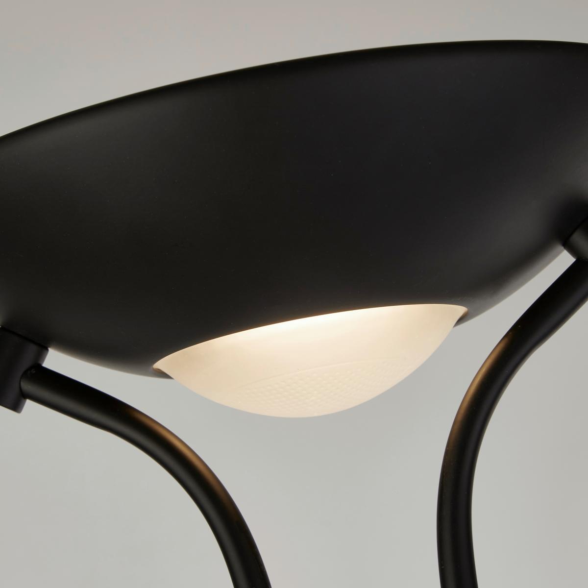 Led-deckenfluter Eu5430bk - Schwarz, Basics, Glas/Kunststoff (25.4/180/25.4cm)