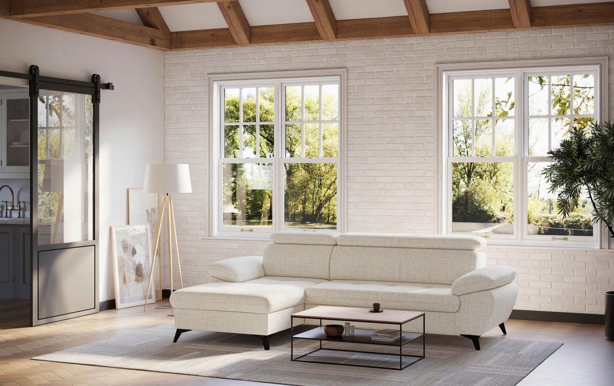 Sarokkanapé Hudson - textil (166/261cm)