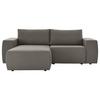 Ecksofa Looks Ii Grau Webstoff - Schwarz/Grau, Design, Textil (160/242cm) - LOOKS by W.Joop