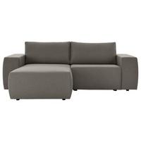 Ecksofa Looks Ii Grau Webstoff - Schwarz/Grau, Design, Textil (160/242cm) - LOOKS by W.Joop