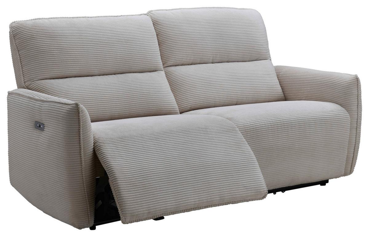 Sofa Köln - Schwarz/Grau, MODERN, Holz/Textil (196/98/93cm)