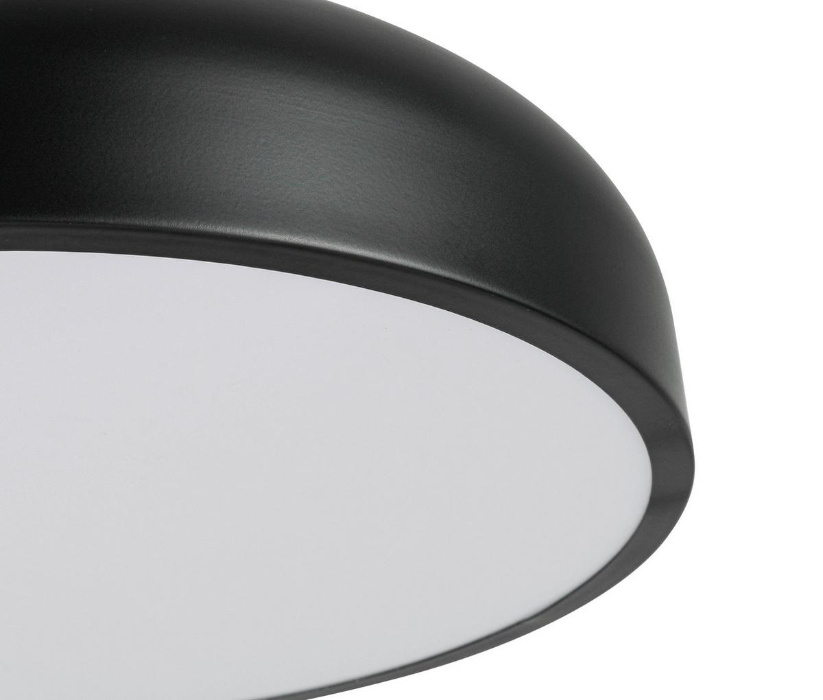 STROPNÉ LED SVIETIDLO MIKE - čierna/biela, Modern, kov/plast (35/11cm) - Mömax