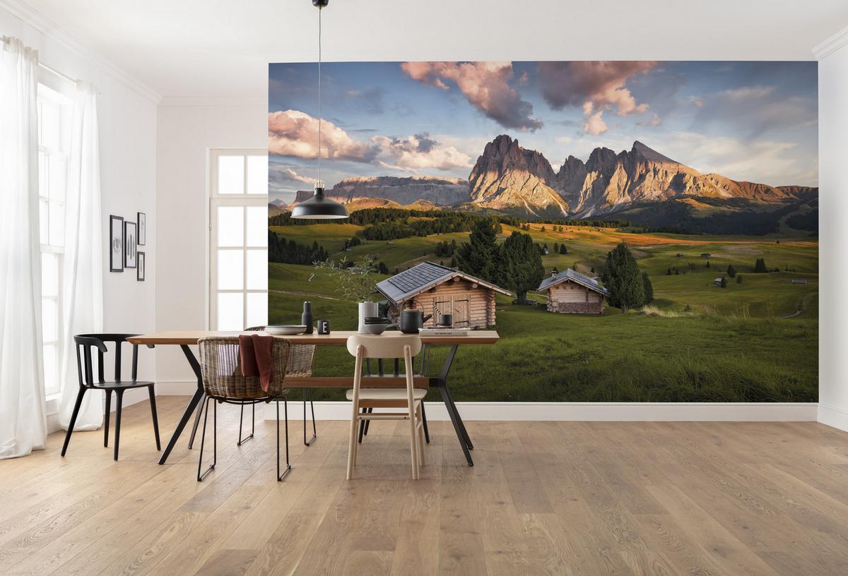 Fototapete Dolomitentraum - Multicolor, Trend, Textil (450/280cm)