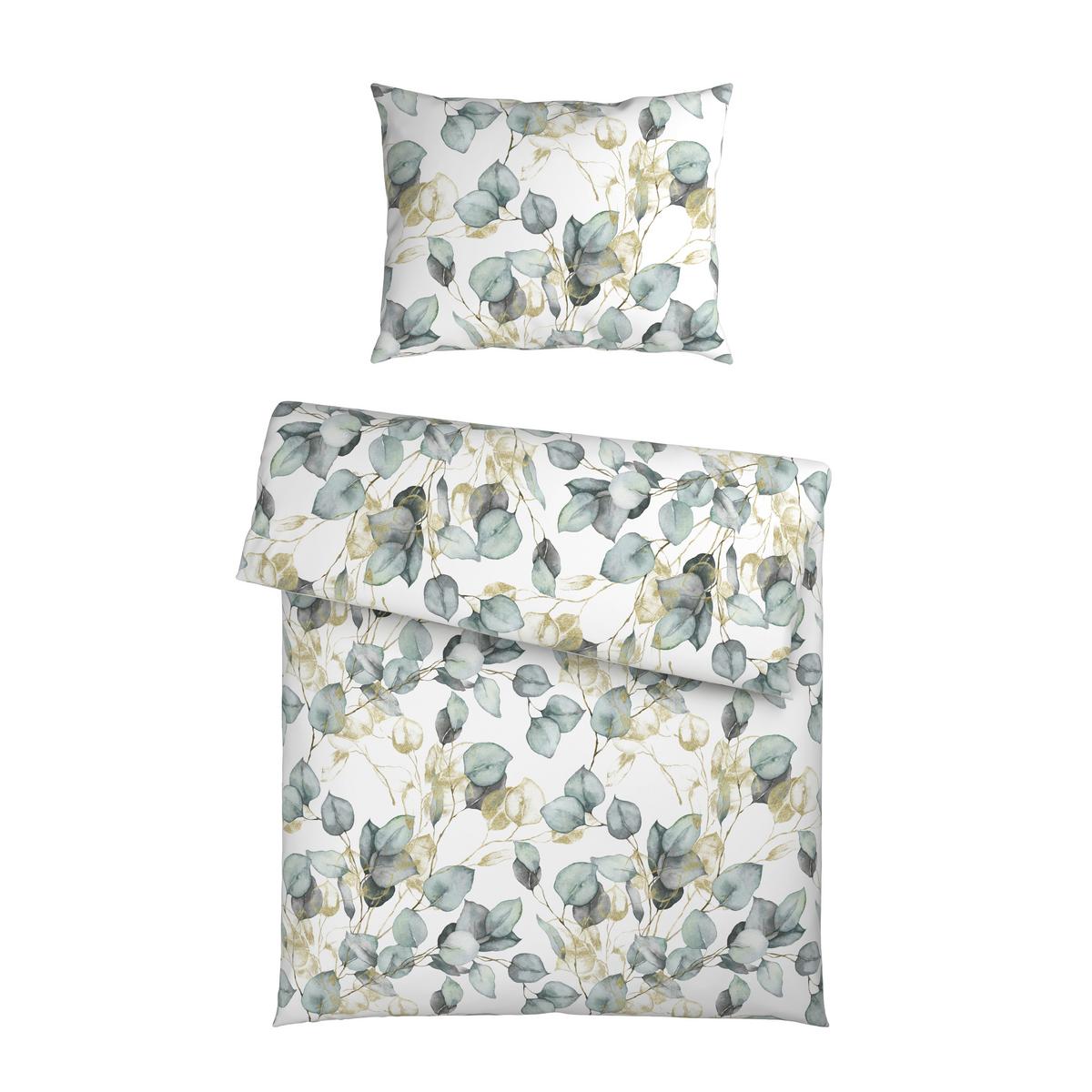 Bettwäsche Natalia - Türkis/Braun, ROMANTIK / LANDHAUS, Textil - James Wood