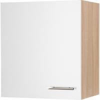 Küchenoberschrank Merle Weiß, Eiche Dekor B:50cm - Eichefarben/Weiß, Basics, Holzwerkstoff (50/56,1/34,6cm) - Respekta