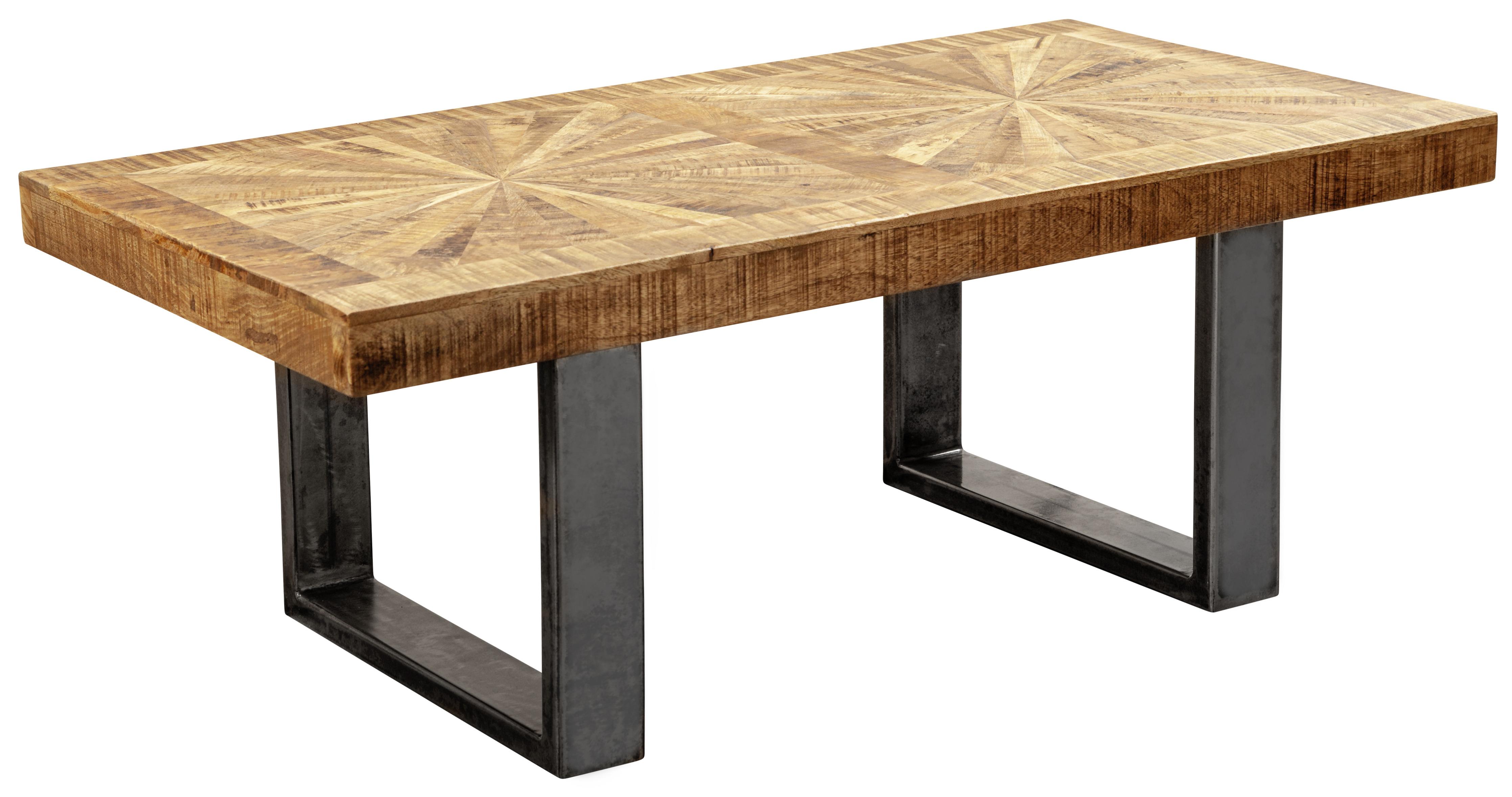 Konferenční Stůl Mango - přírodní barvy/antracitová, Lifestyle, kov/dřevo (105/55/40cm) - MID.YOU