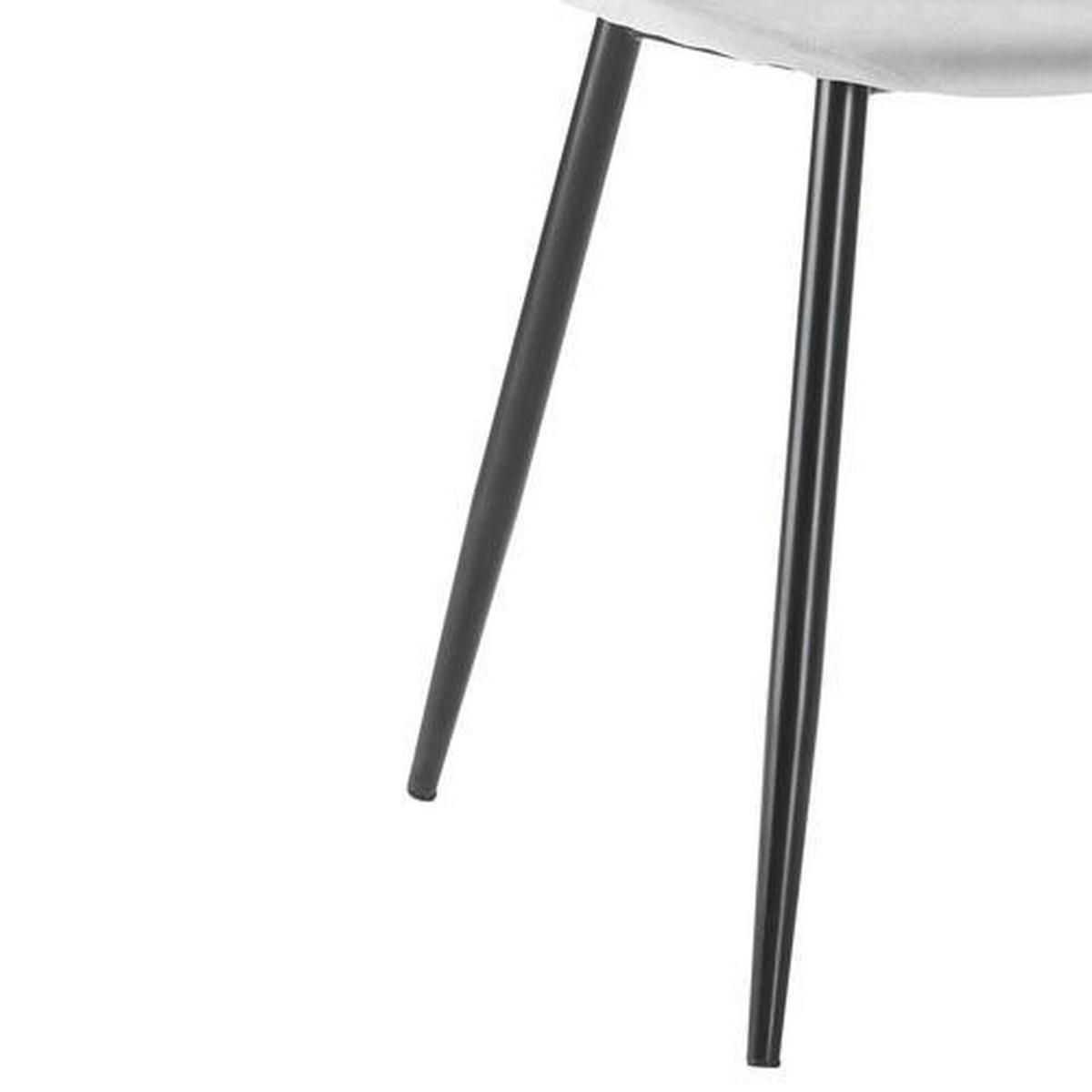 Stolička Lio svetlá sivá - čierna/svetlosivá, Modern, kov/drevo (43/86/55cm) - Modern Living