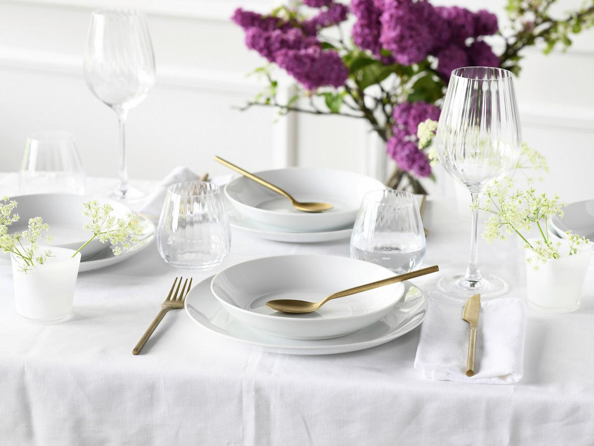 Kombiservice Luna 30--Teilig., Weiß - Weiß, Basics, Keramik - Creatable