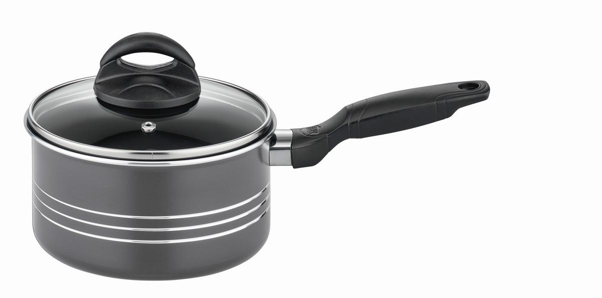 Gsw Kochtopfset Milano Grey Grau, 6-Teilig - Grau, Basics, Metall - GSW