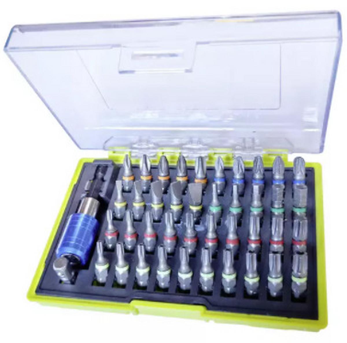 Bitset Blake 42-tlg. Mit Kunststoff-Koffer + Adapter - Grün, Basics, Kunststoff/Metall (13,6/3,7/9,8cm) - Homezone
