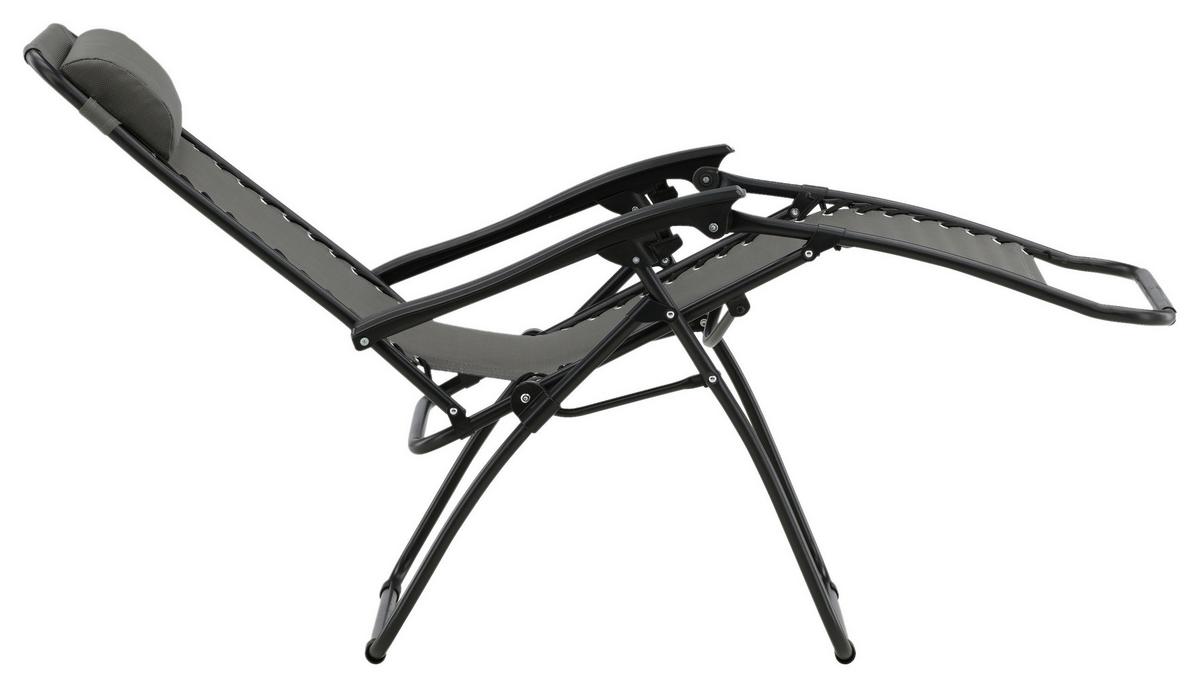 Garten-relaxsessel Melker - Grau, KONVENTIONELL, Kunststoff/Textil (68/112/90cm) - Gardenson